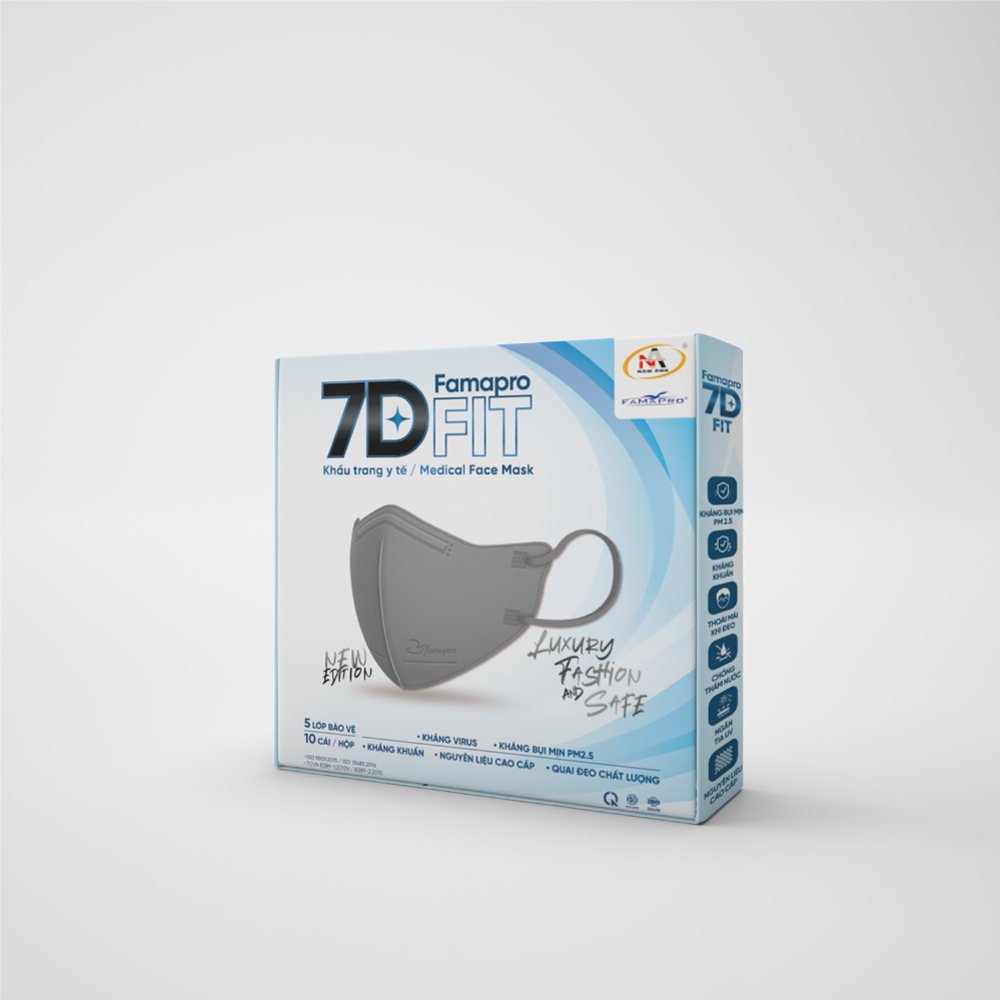 Khẩu trang 7D Fit Famapro
